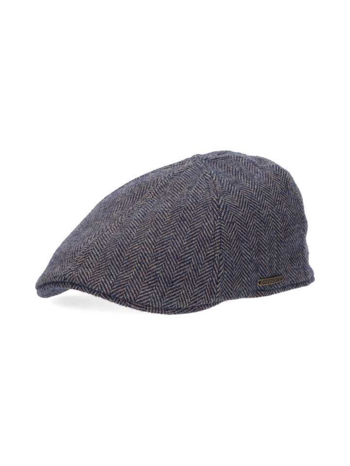 Blauwe wollen pet Stetson 