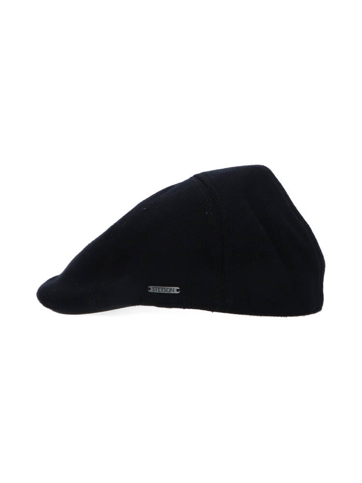Zwarte katoenen pet Texas Cotton Knit Stetson