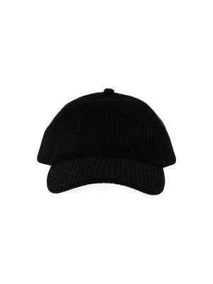 Zwart ribfluwelen pet baseball Stetson