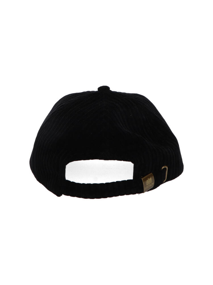 Zwart ribfluwelen pet baseball Stetson 