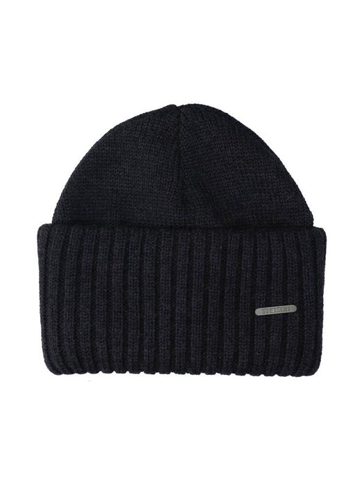 Grey melange beanie merino