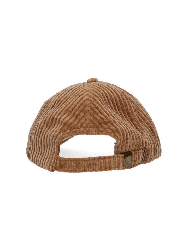 Beige pet in ribfluweel Baseball Cap Stetson