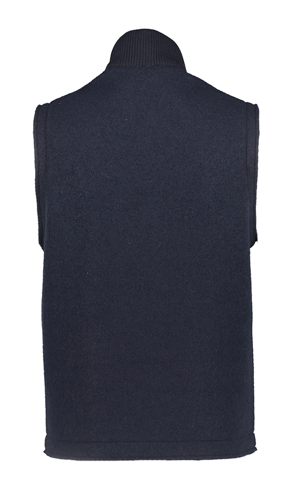 Donkerblauwe mouwloze gilet Zipper Phil Petter 