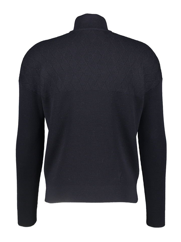 Donkerblauwe wollen trui Phil Petter 