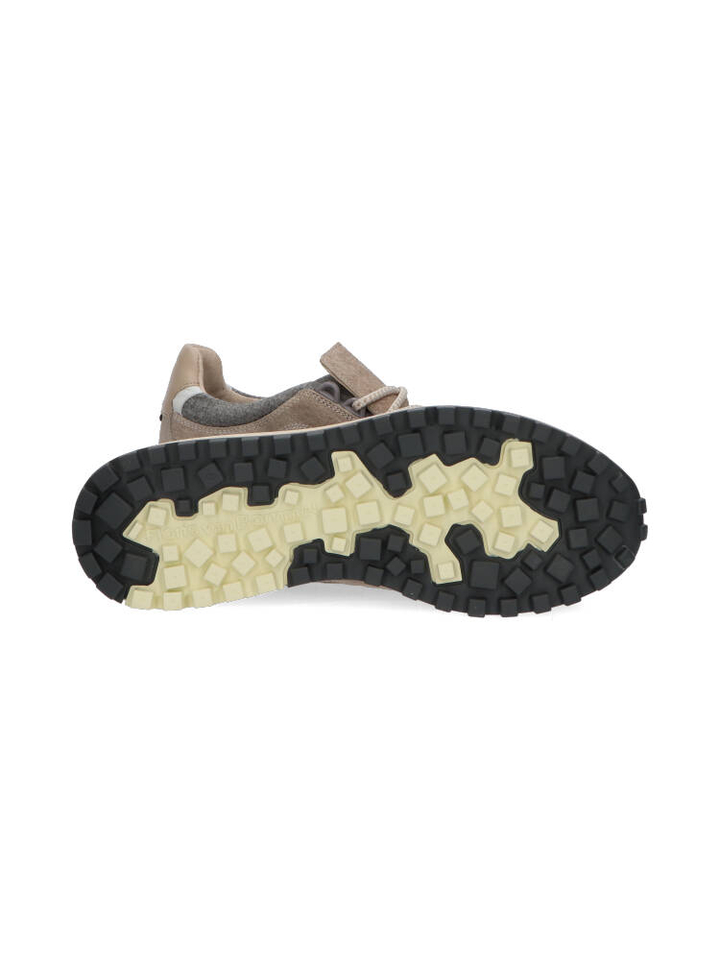 Grijze en beige lage sneakers Floris Van Bommel