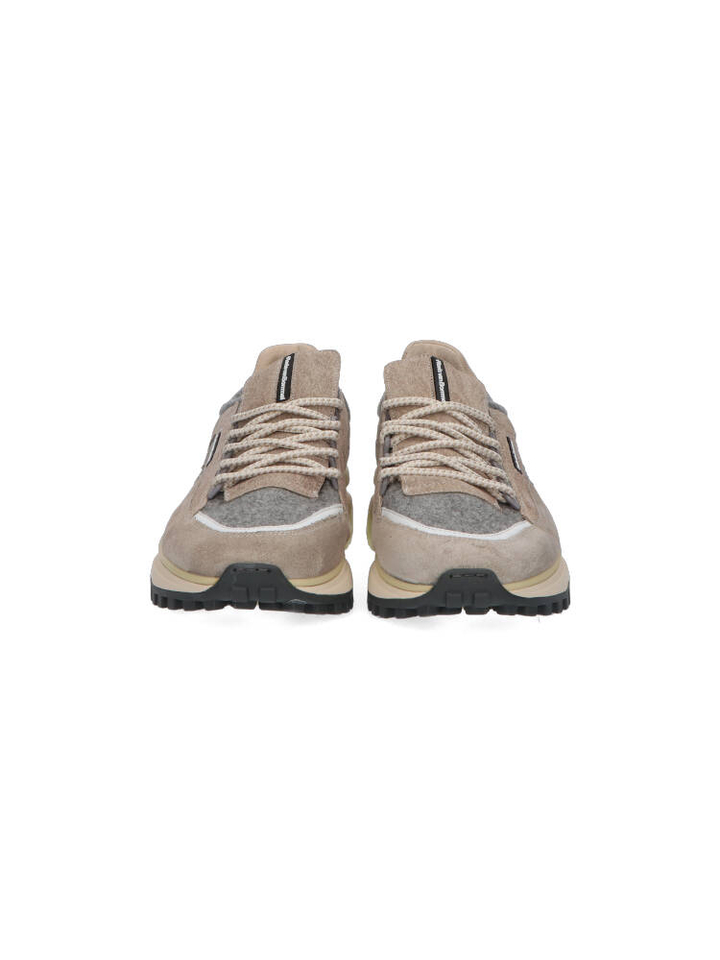 Grijze en beige lage sneakers Floris Van Bommel