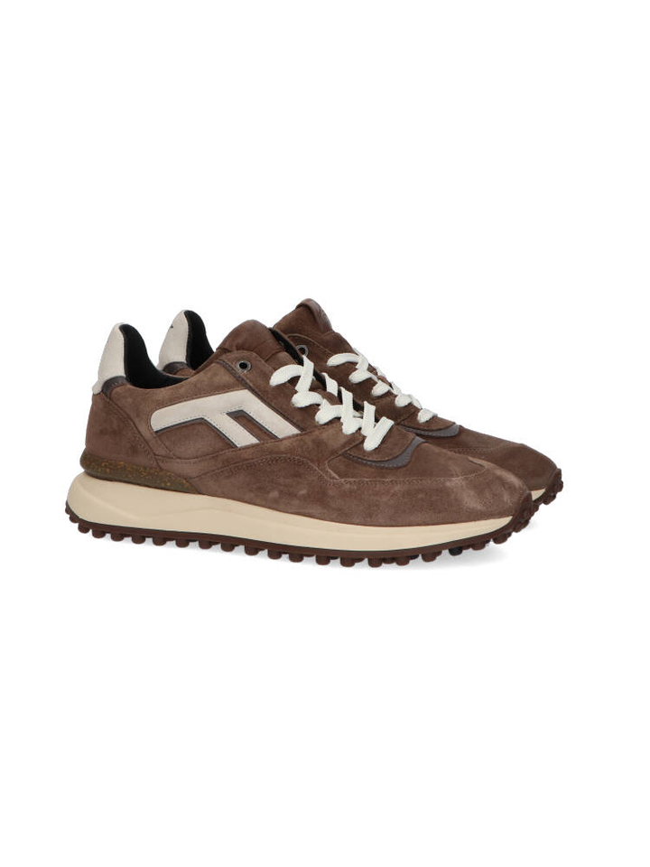 Taupe kleurige lage sneakers Floris Van Bommel