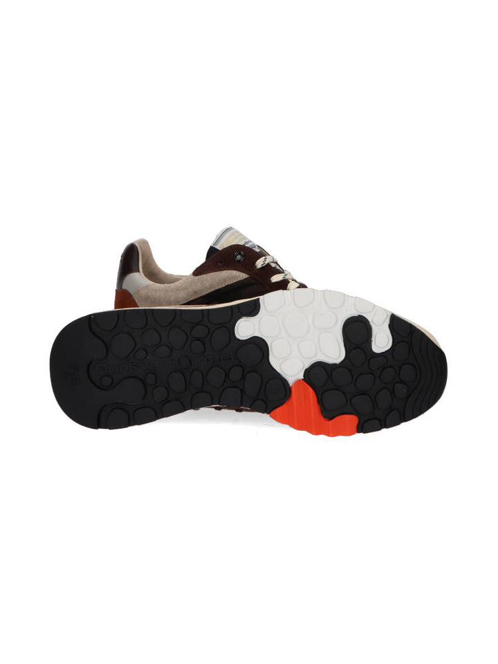 Oranje lage sneakers De Treener Floris Van Bommel 