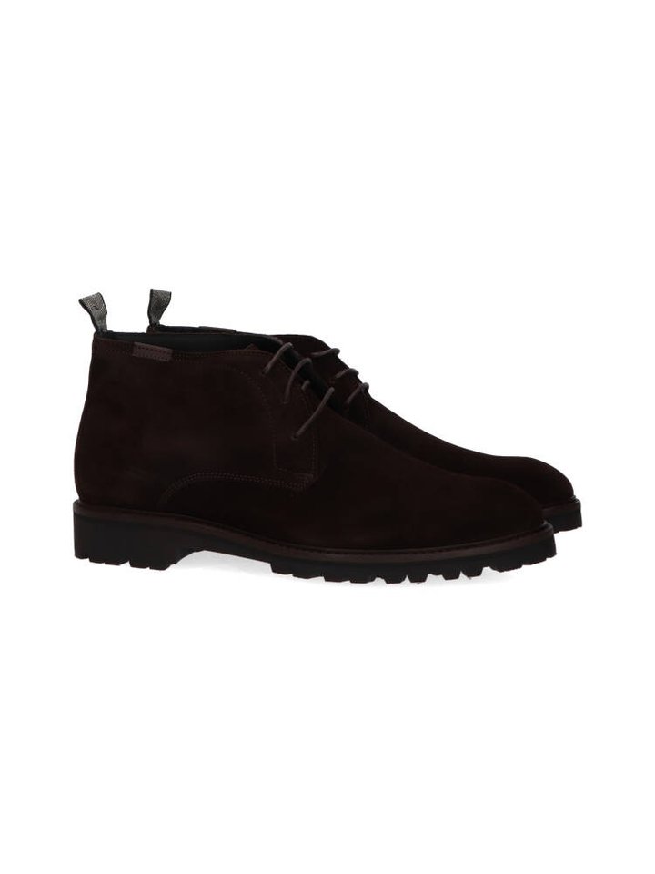 Donkerbruine veterschoenen Floris Van Bommel