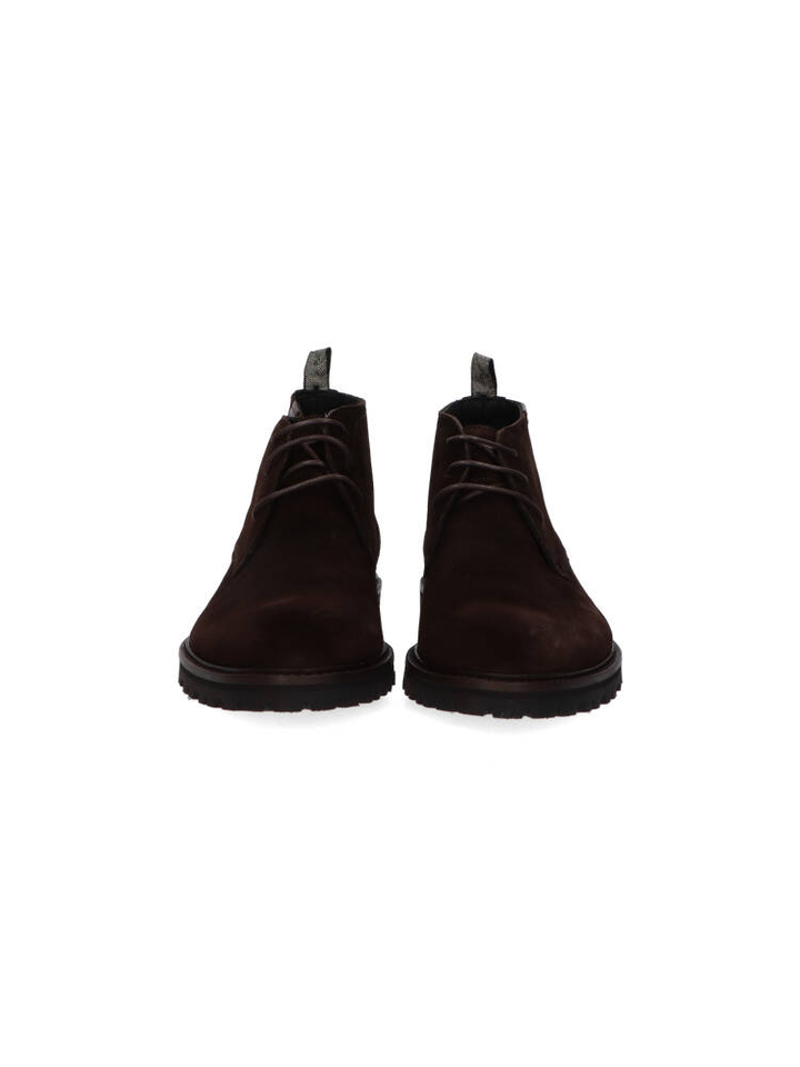 Donkerbruine veterschoenen Floris Van Bommel