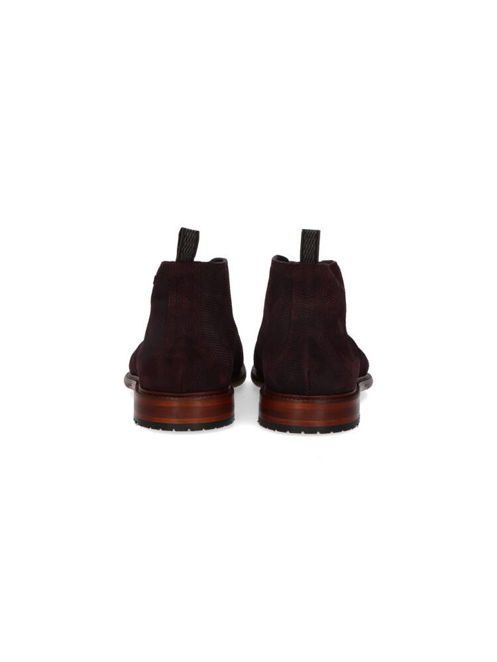 Donkerbruine hoge veterschoenen Floris Van Bommel
