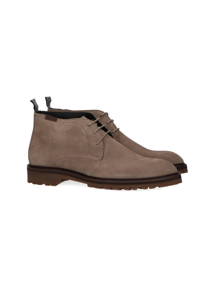 Taupekleurige veterschoenen Floris Van Bommel