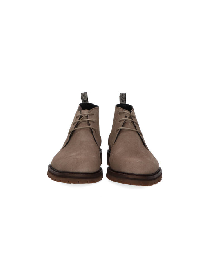 Taupekleurige veterschoenen Floris Van Bommel