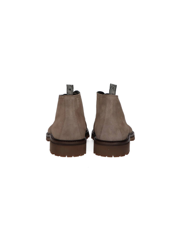 Taupekleurige veterschoenen Floris Van Bommel