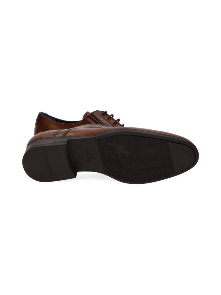 Cognac kleurige veterschoenen Fluchos