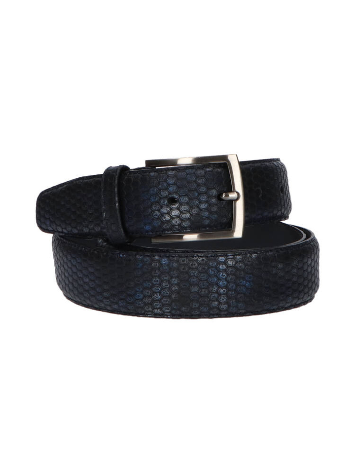 Donkerblauwe riem Floris Van Bommel