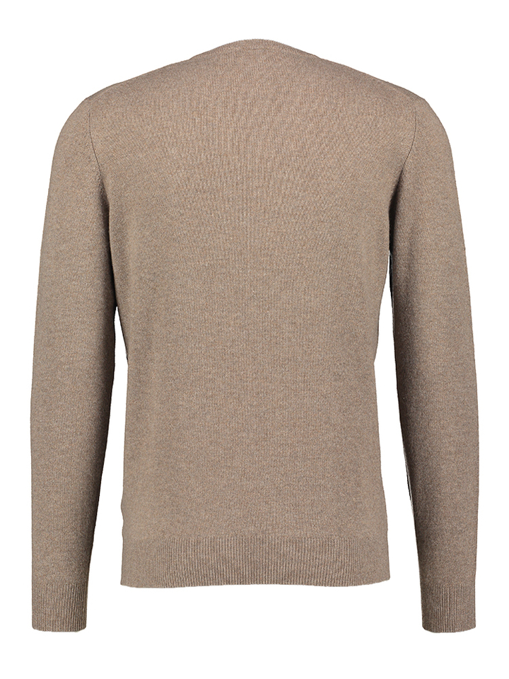 Taupe trui in kasjmier Cashmere Company