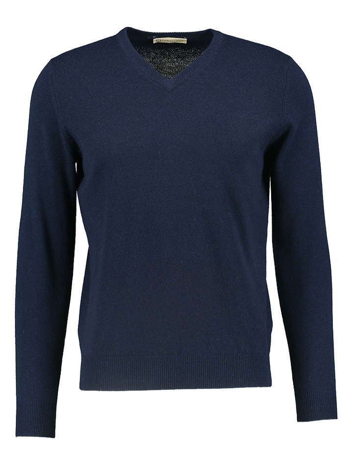 Donkerblauwe trui in cashmere Cashmere Company