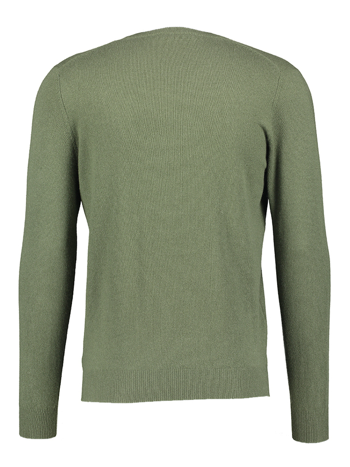 Kaki groene trui in cashmere Cashmere Company