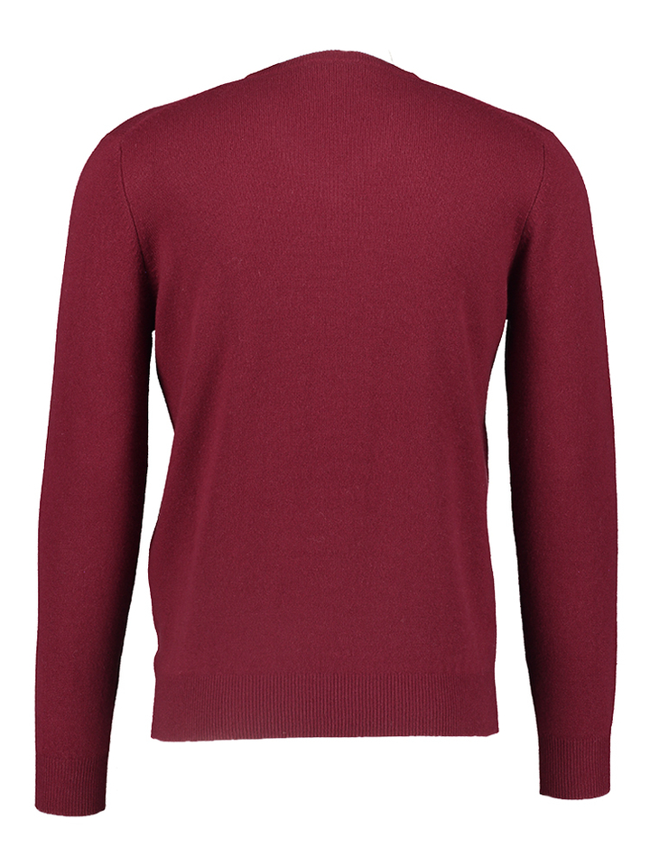 Rode trui met V-hals Cashmere Company