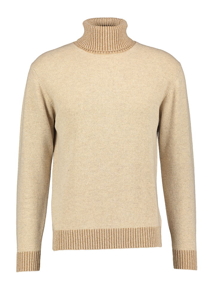 Beige trui met rolkraag Cashmere Company