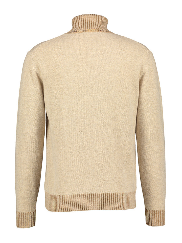 Beige trui met rolkraag Cashmere Company