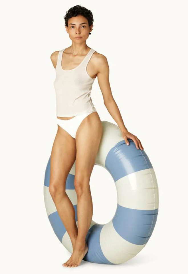 Denim pool floats Celine Grand Petites Pommes 