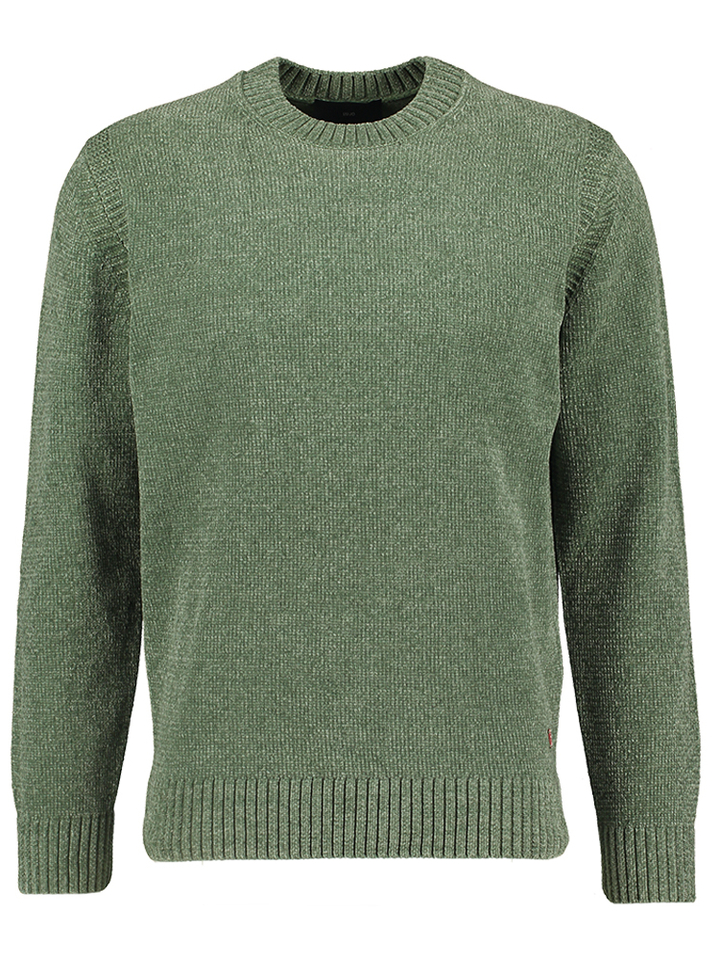 Military green sweater met ronde hals Hugo Boss
