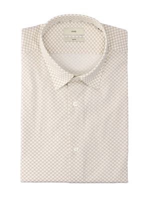 Quad white katoenen hemd (slim fit) met details en lange mouwen Lui Jo