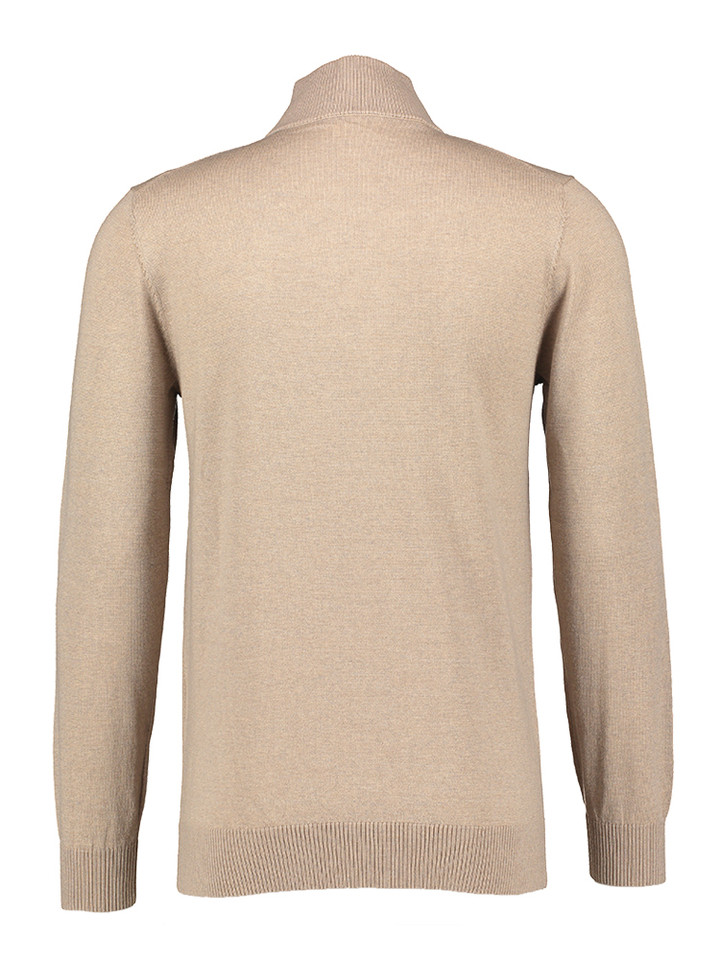 Beige trui met ritssluiting Saul Seven Dials 