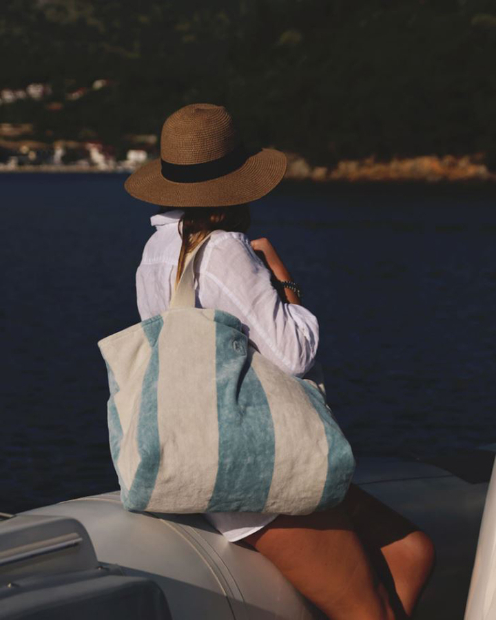 Atlantic katoenen beach bag Place Reservee