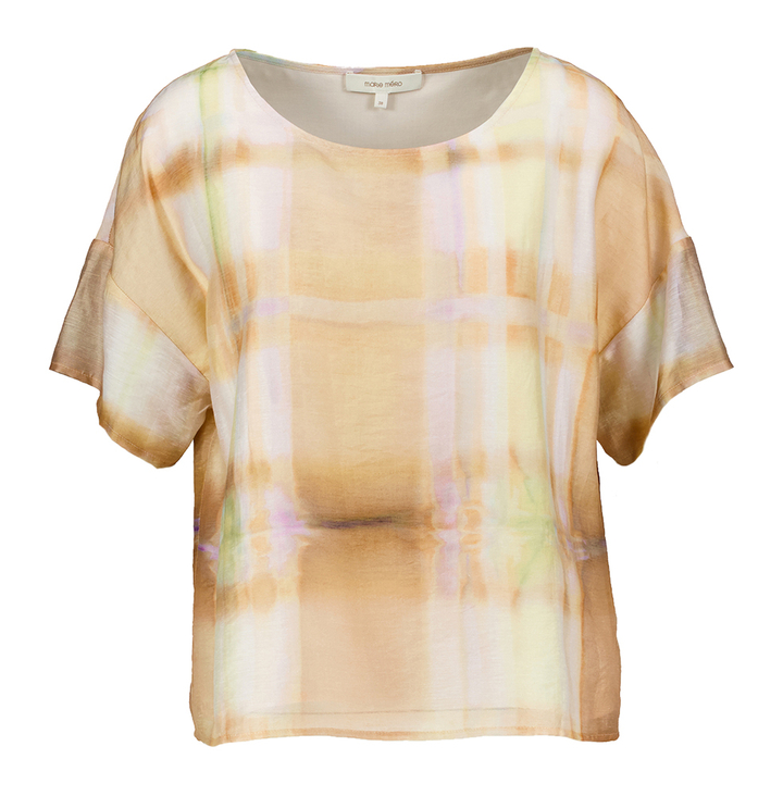Multicolor bloes met korte mouwen Marie Méro