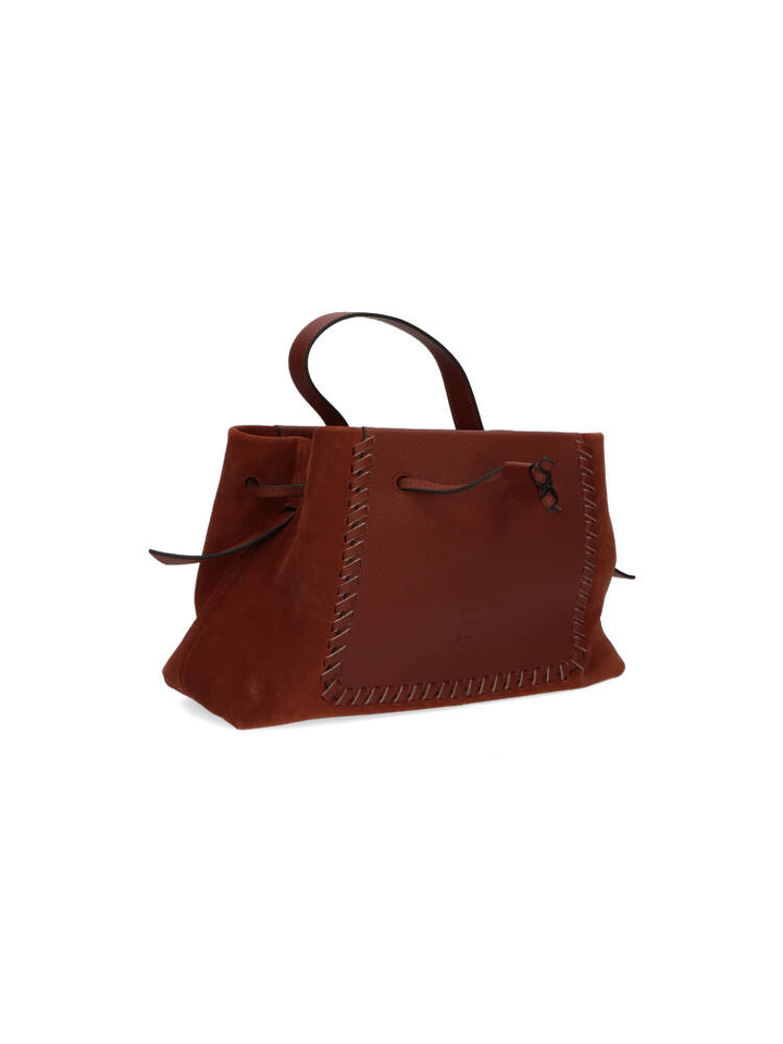 Cognac handtas Ebru Etrier