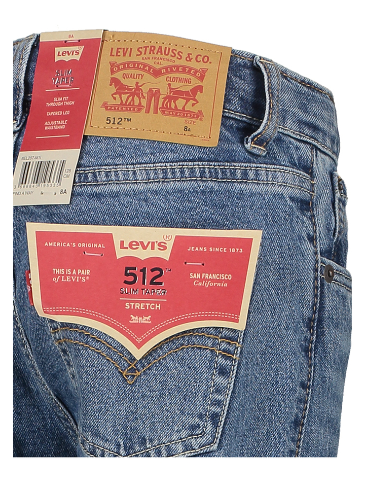 Blauwe skinny jeans Levi's boys