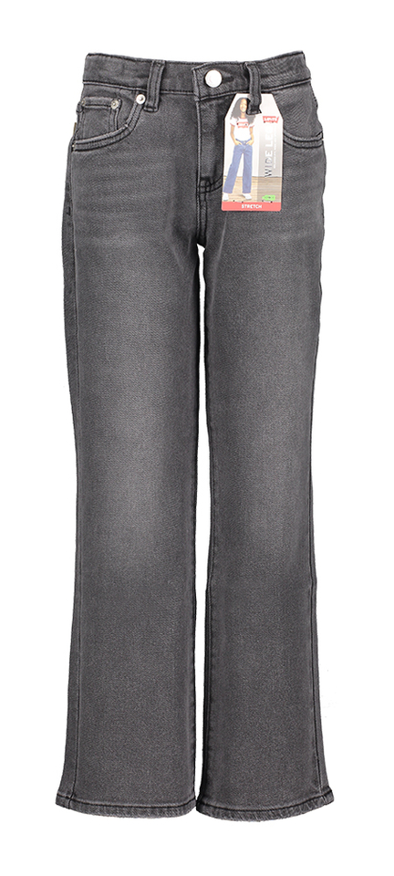 Donkergrijze jeans wide leg Levi's girls