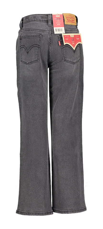 Donkergrijze jeans wide leg Levi's girls