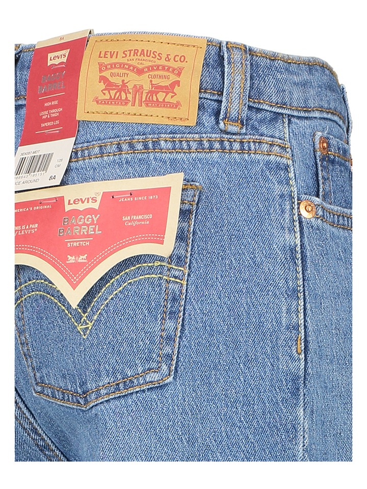 Blauwkleurige baggy barrel jeans Levi's
