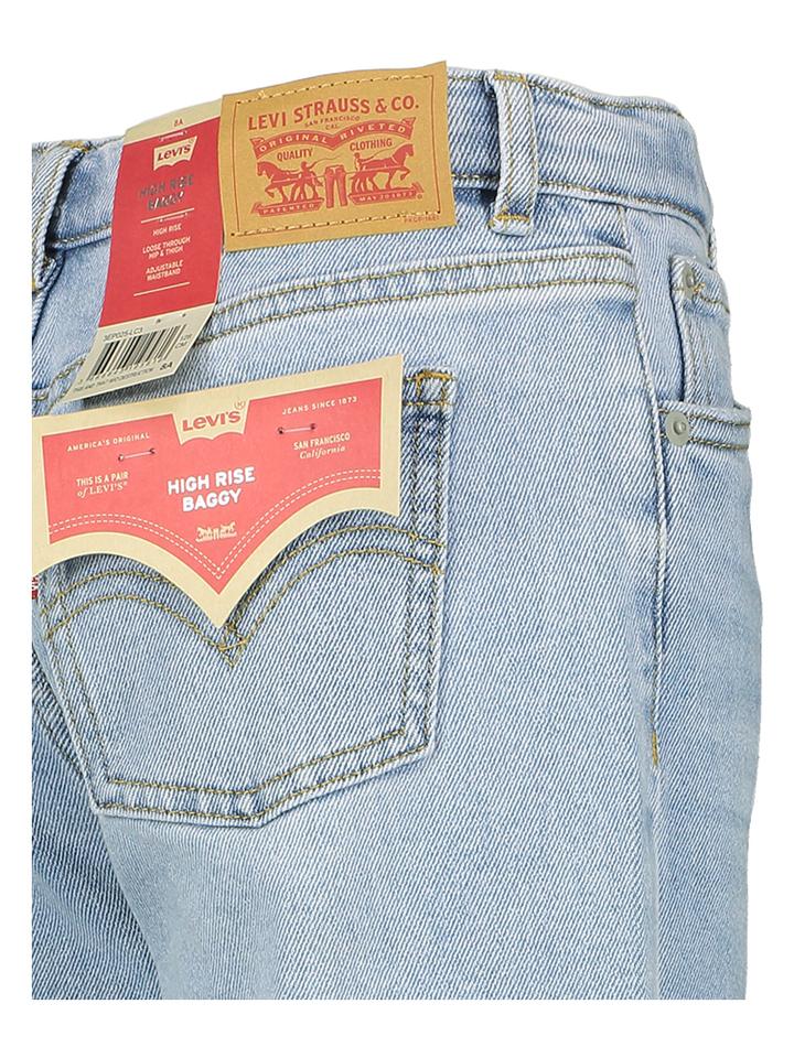 Lichtblauwe high rise baggy jeans Levi's