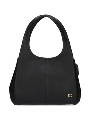 Zwarte lederen handtas Coach