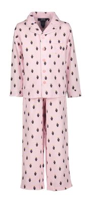 Lichtroze gestreepte pyjama met beertjes Ralph Lauren