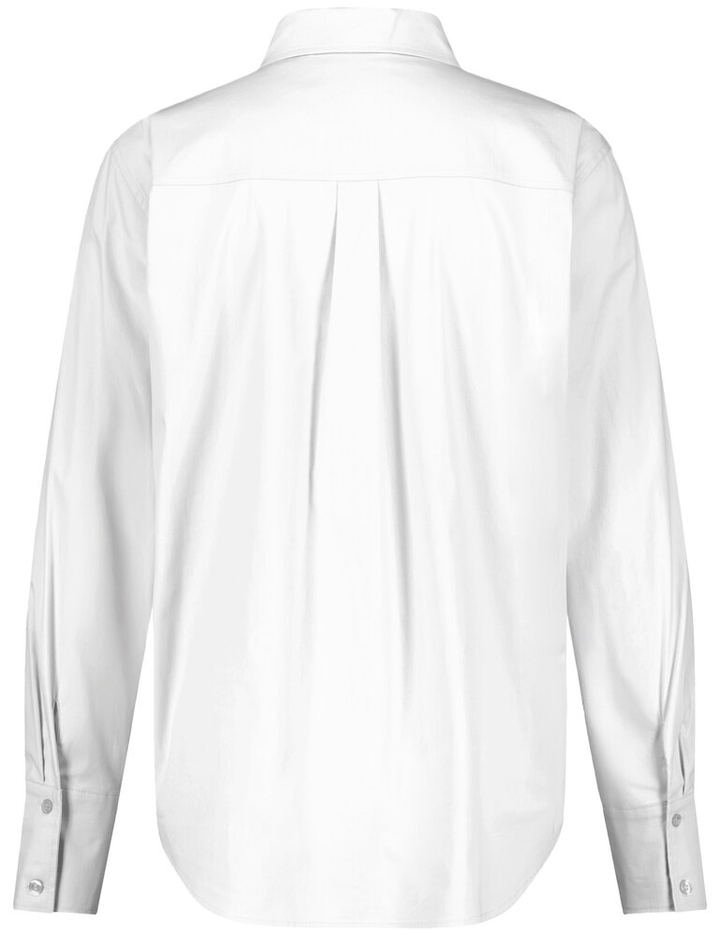 Witte katoenen blouse met lange mouwen Gerry Weber