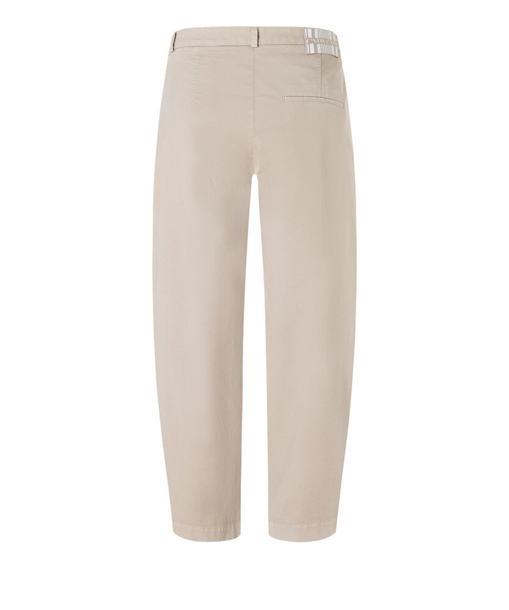 Beige wijde broek met bandplooi Erin Cambio 