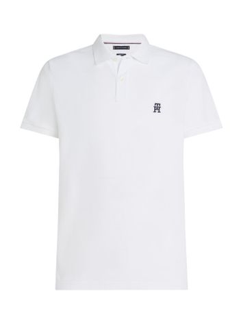 Witte katoenen polo met korte mouwen Tommy Hilfiger