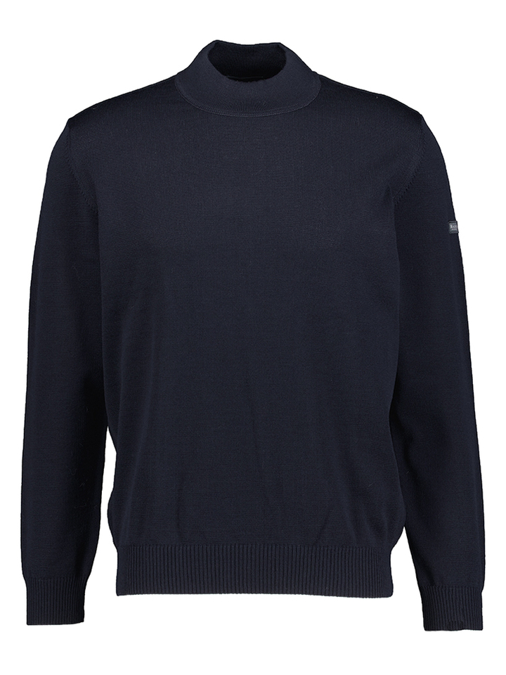 Blauwe pull met ronde hals Maerz