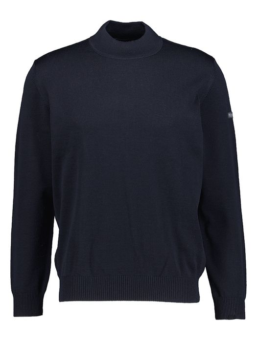 Blauwe pull met ronde hals Maerz