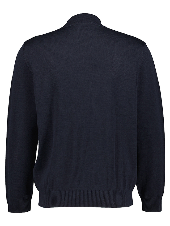 Blauwe pull met ronde hals Maerz