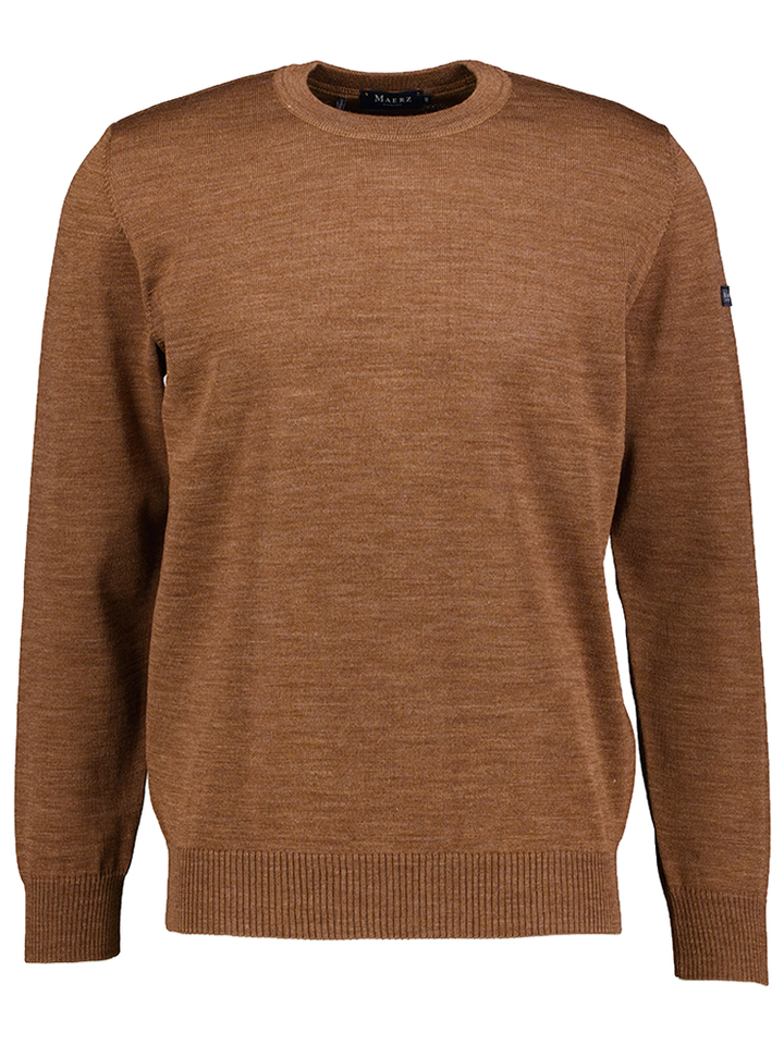 Bruine pull met ronde hals Maerz