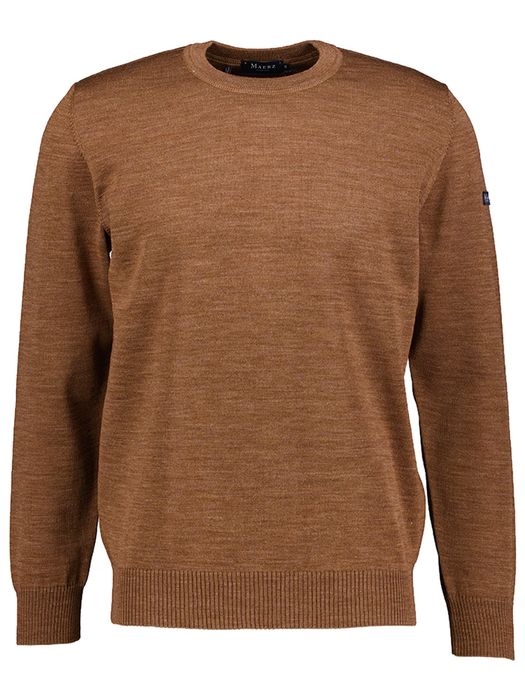 Bruine pull met ronde hals Maerz