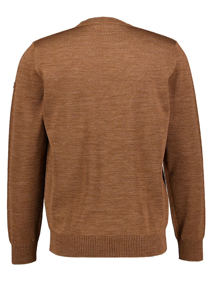 Bruine pull met ronde hals Maerz