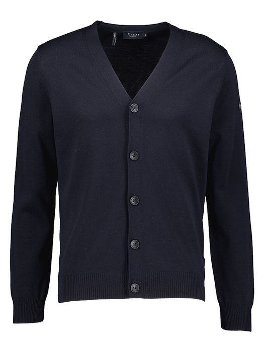 Blauwe gilet met knopen Maerz